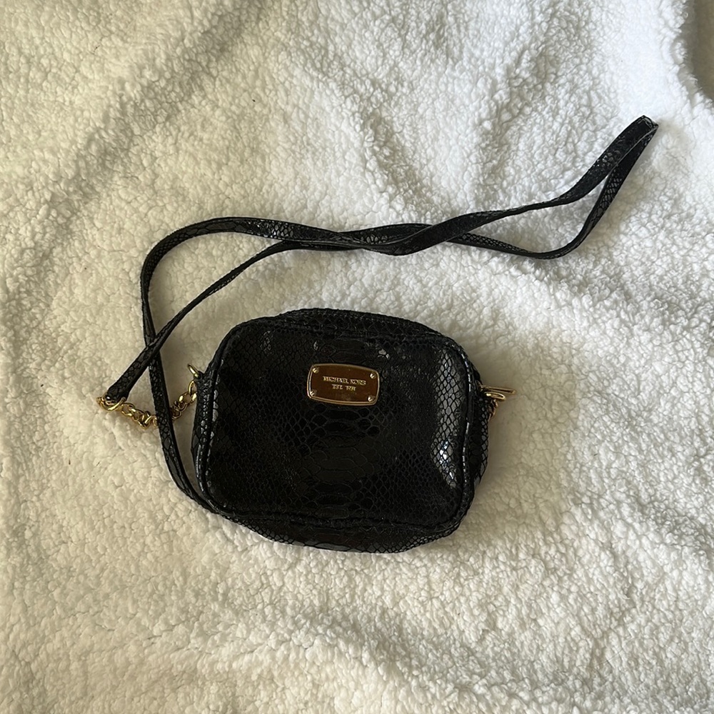 Black snake print Michael Kors crossbody
